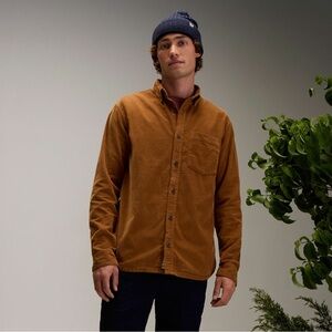 Alpine Design Men's Brown Corduroy Shirt - NWT